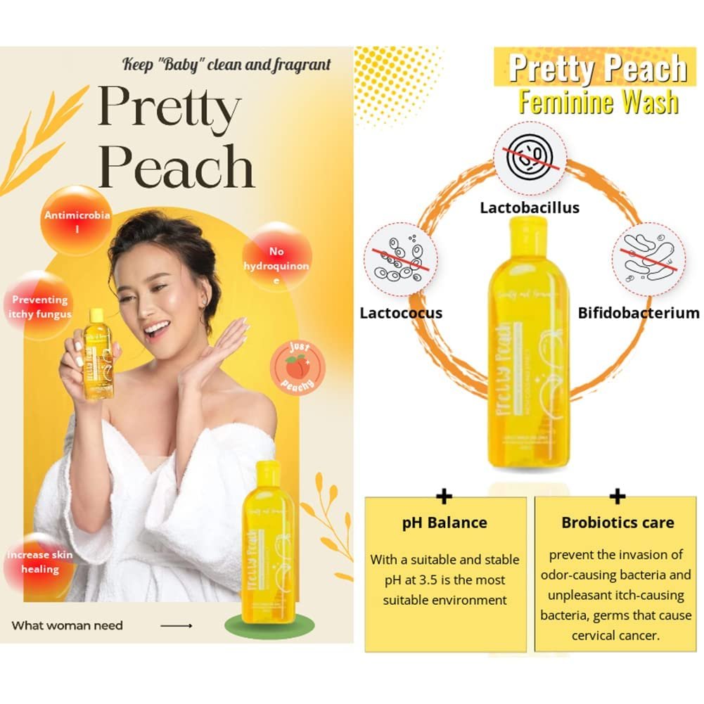 Гель для душу Pretty Peach Blossom Sunflower Oil для жінок зволожувальний та живильний, фото №6
