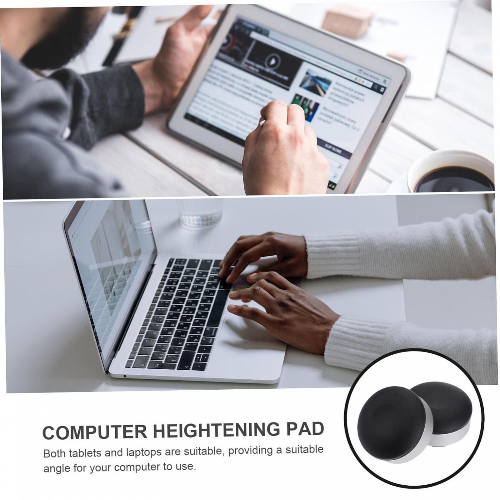 Портативна підставка для ноутбука Yardenfun з пластиковою нековзною основою з ергономічним кутом нахилу Чорний, фото №6