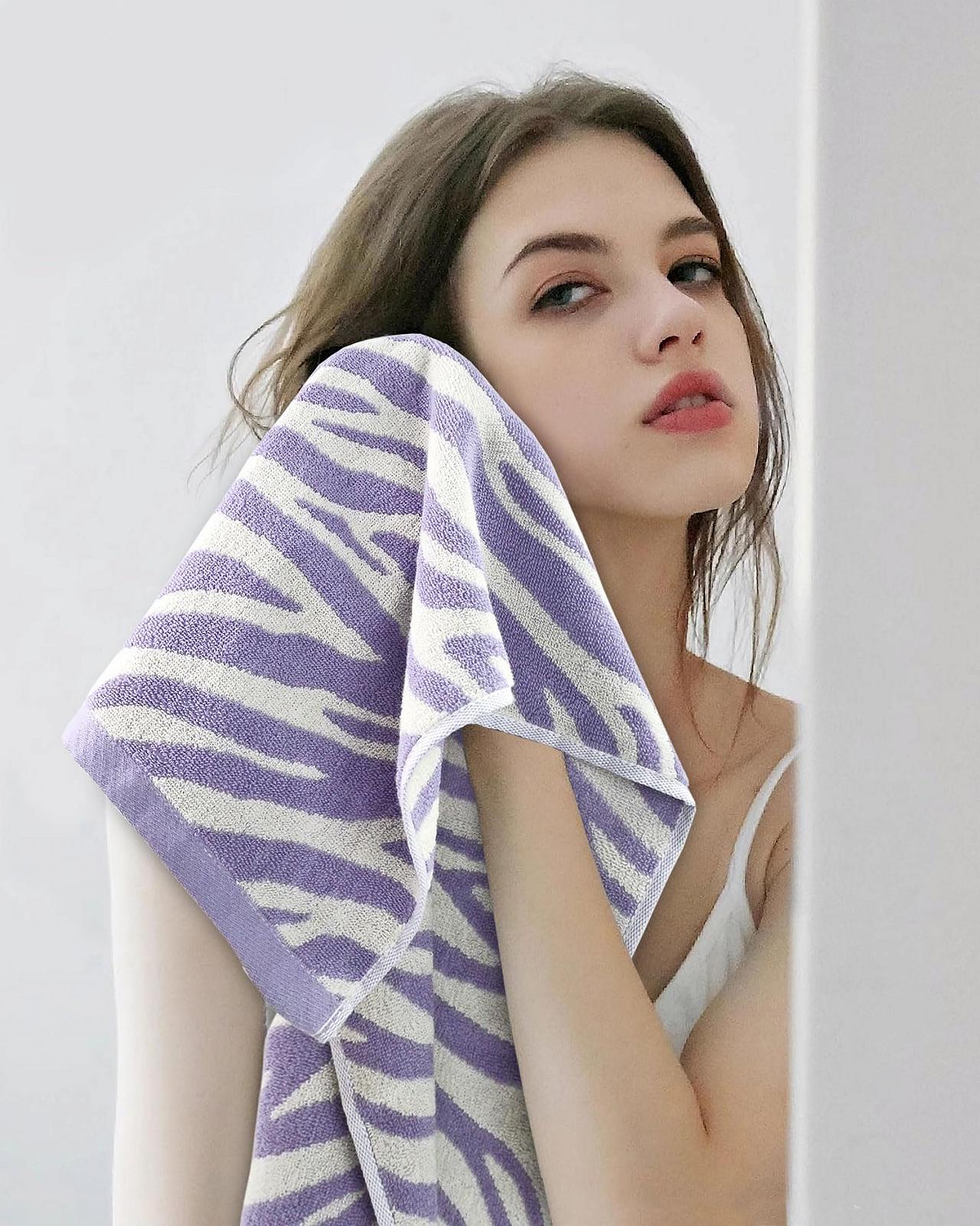Набір рушників Jacquotha Zebra Stripe 100% бавовна 74 x 33 см Різнокольоровий (4 шт.), фото №7