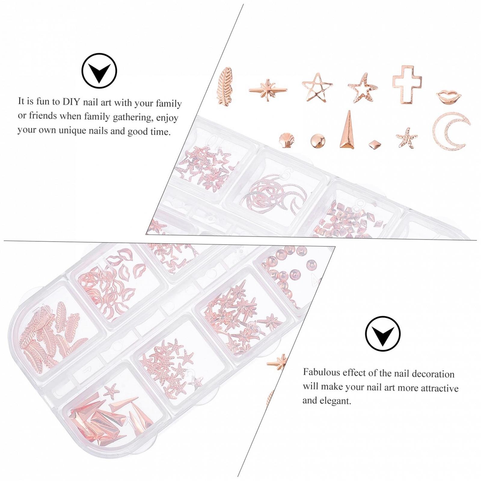 Украшения для ногтей Бриллиант Блестящие украшения для ногтей для творческого дизайна ногтей Коробки, подходящие для профессионального маникюра, фото №9