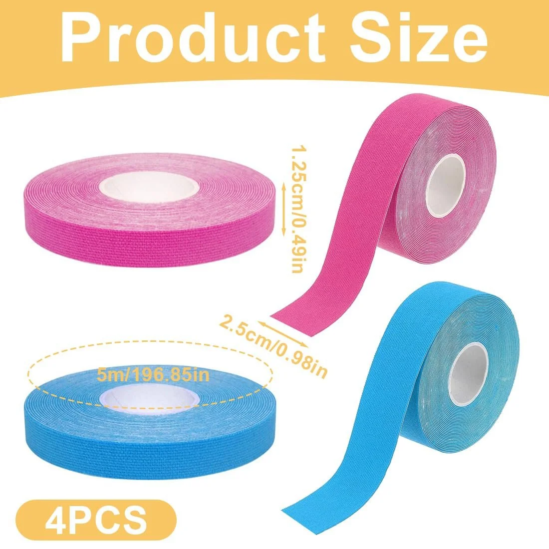 Набір стрічок для підтяжки обличчя 4 шт., два розміри, патчі проти зморшок, фото №2