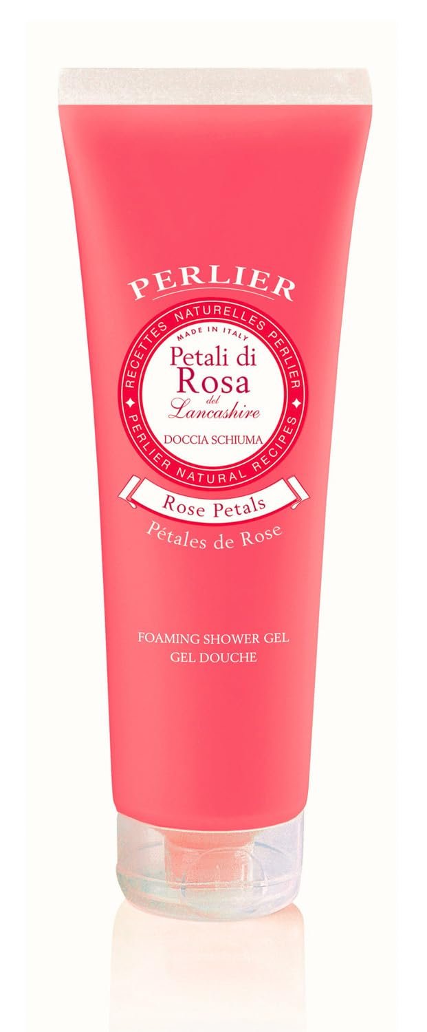 Піна для душу Perlier Rose Petals парфумована 250 мл туба, фото №1