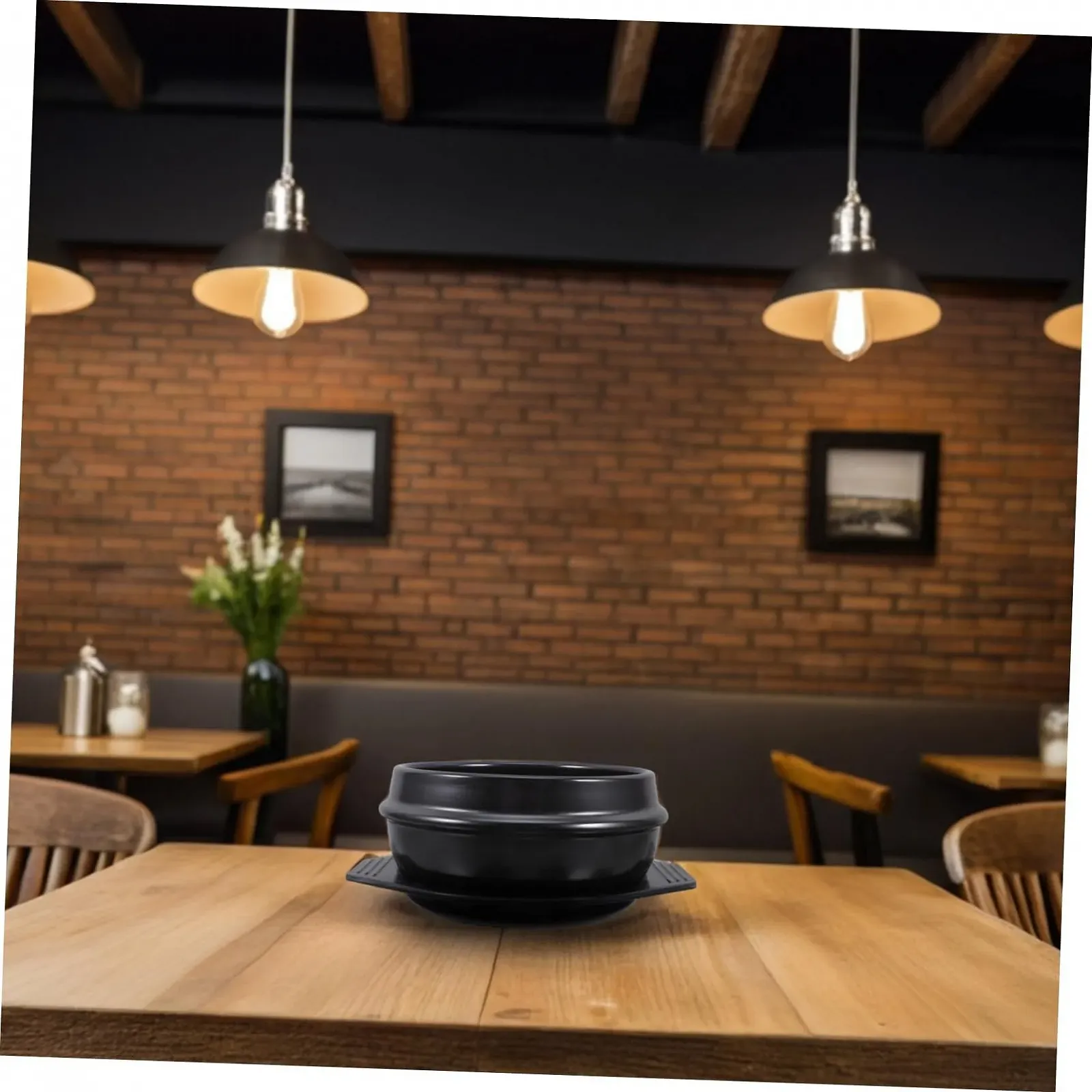 Горшок для запекания Alipis керамический с подставкой термостойкий набор 2 шт., фото №7