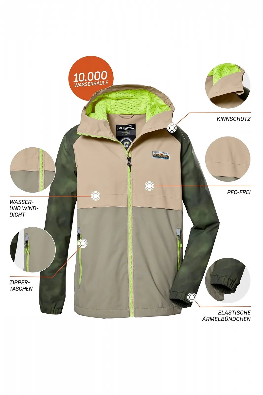 Куртка Killtec Kos 280 Bys Функциональная для активного отдыха с капюшоном, фото №2 Куртка Killtec Kos 280 Bys Функциональная для активного отдыха с капюшоном, фото №2