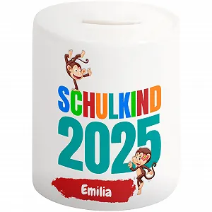 Скарбничка "Schulkind 2024" Іменна Керамічна - Фото 1