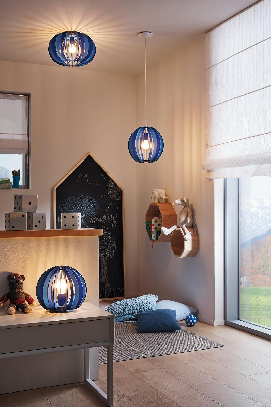 Настільна лампа TL 1 Fabella E27 Синя, фото №3