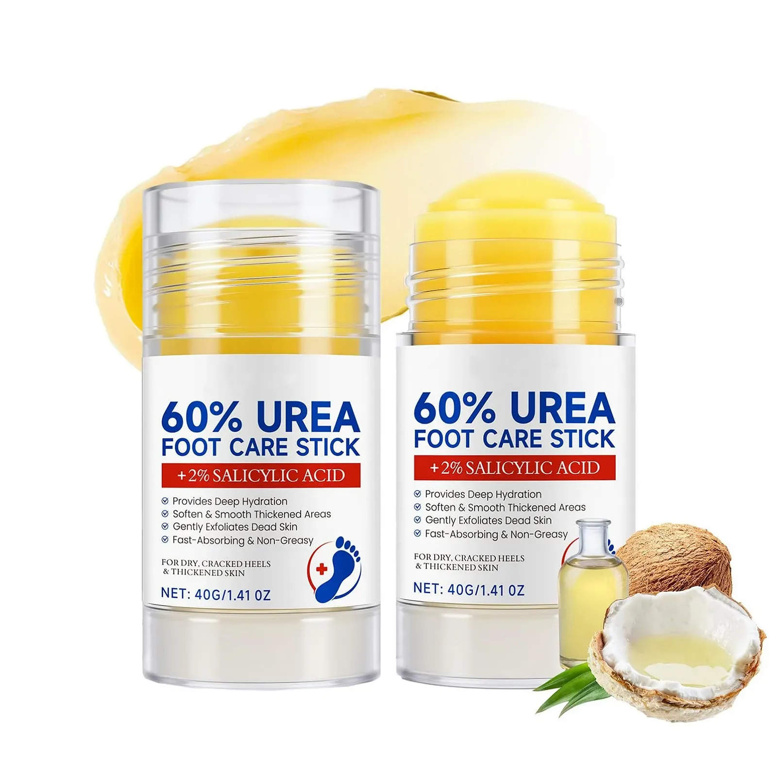 Крем-стик для ног Urea Cream 60% увлажняющий против трещин 2 шт., фото №1 Крем-стик для ног Urea Cream 60% увлажняющий против трещин 2 шт., фото №1