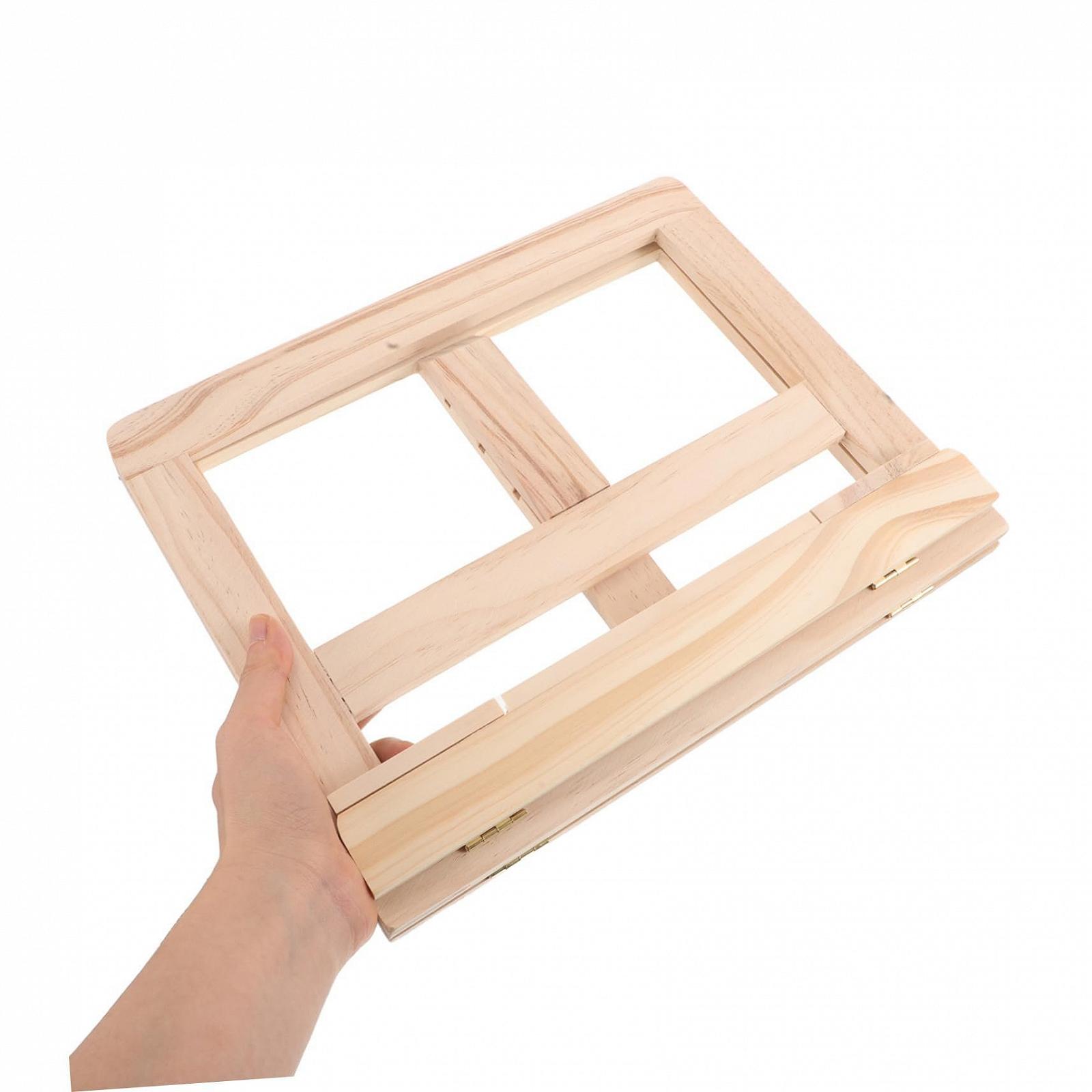 Регулируемая Деревянная Подставка для Чтения, Держатель для Ноутбука и Планшета, Эргономичная, Складная, с Функцией Охлаждения, Компактная для Офиса, Школы и Дома, фото №4