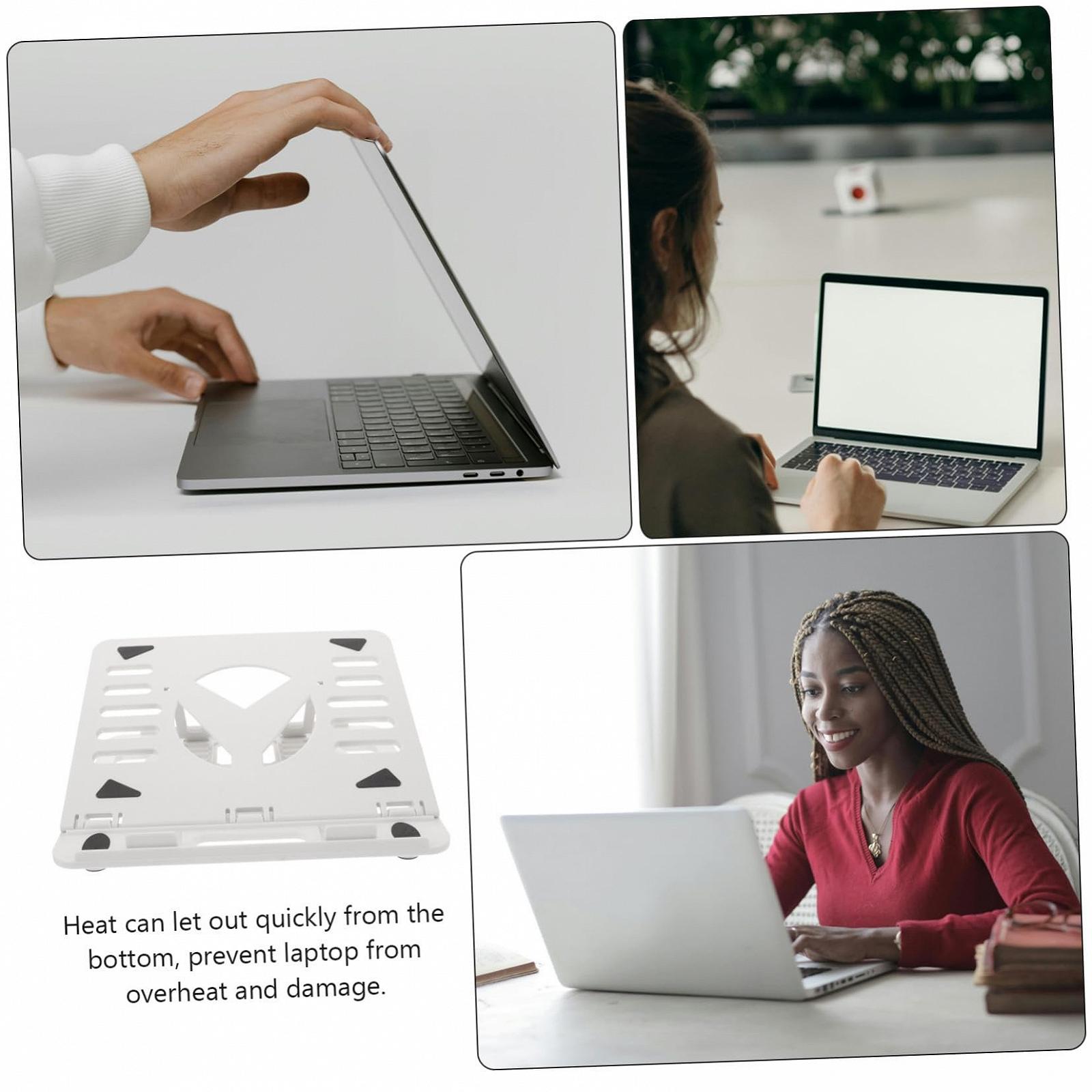 Підставка для ноутбука Holibanna складана регульована з функцією охолодження портативна для ліжка та столу ергономічна для економії місця підходить для ноутбука планшета книги, фото №9