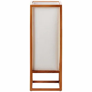 Настольная лампа Lightbox Nature Style Дерево Текстиль E27 53 см Светло-коричневый/Белый synthetic.ua - Фото 1