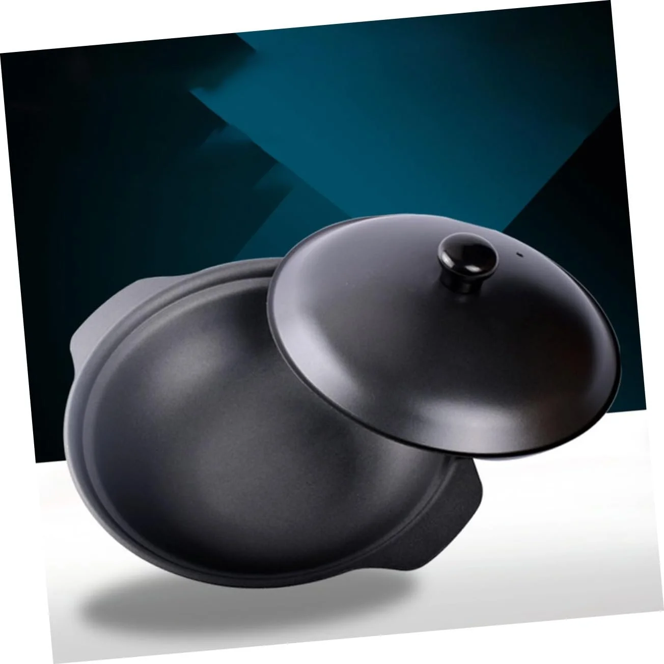 Кастрюля-жаровня Cast Iron Малая чугунная с крышкой Желтая, фото №5 Кастрюля-жаровня Cast Iron Малая чугунная с крышкой Желтая, фото №5