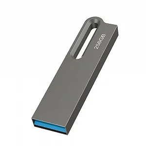 USB-накопичувач 256 ГБ 3.0 Waterproof High Speed Black - Фото 1