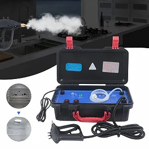 Пароочисник електричний 3000 W 220 V 2 режими 100-130°C 3-5 бар з пістолетом-розпилювачем synthetic.ua - Фото 1