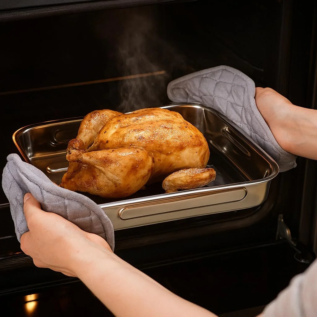 Набір форм для запікання Space Home для лазаньї нержавіюча сталь антипригарне покриття набір з 2 шт, фото №3