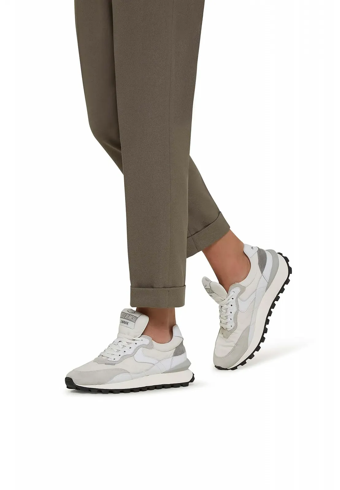 Кросівки VOILE BLANCHE QWARK Hype MAN Технічна тканина Замша Білий, фото №2