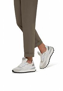 Кросівки VOILE BLANCHE QWARK Hype MAN Технічна тканина Замша Білий synthetic.ua - Фото 1