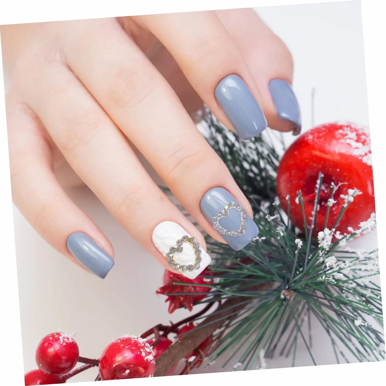 Украшения для ногтей Форма сердца 60 шт. Камни для дизайна ногтей, фото №7