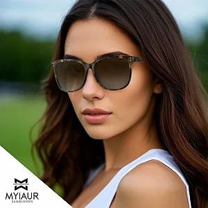 Сонцезахисні окуляри Поляризовані жіночі, 2 шт. Myiaur Квадратна оправа UV400 synthetic.ua - Фото 1