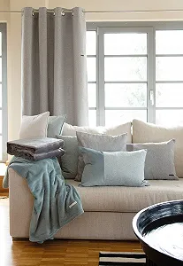 Покривало ESPRIT Однотонний Поліестер Cвітло-сірий 200 x 150 см synthetic.ua - Фото 1