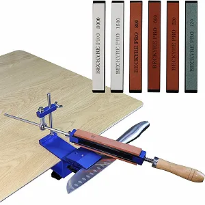 Система для заточки ножей ручная нержавеющая сталь 360° фиксированный угол 6 камней - Фото 1