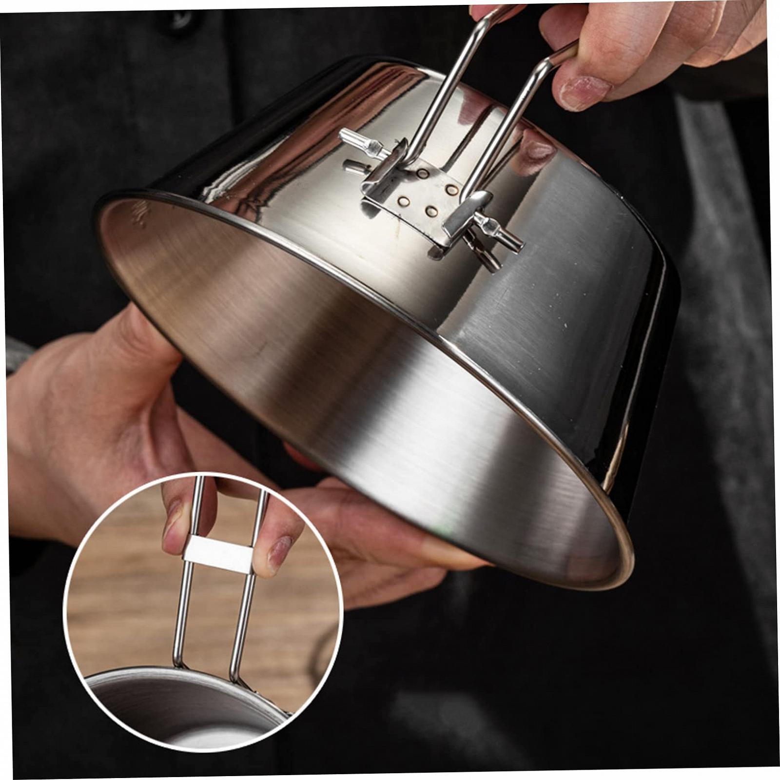 Миска Amosfun для кемпинга, 3 шт., из нержавеющей стали, фото №6