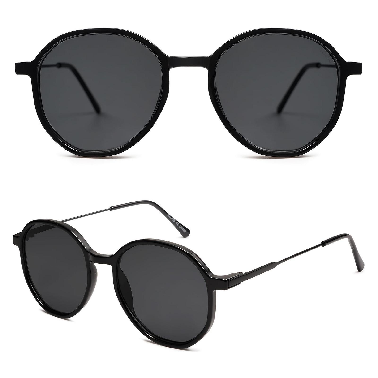 Сонцезахисні окуляри круглі SOJOS SJ2181 Жіночі Ретро Модні Великі Унісекс UV400 Захист, фото №3