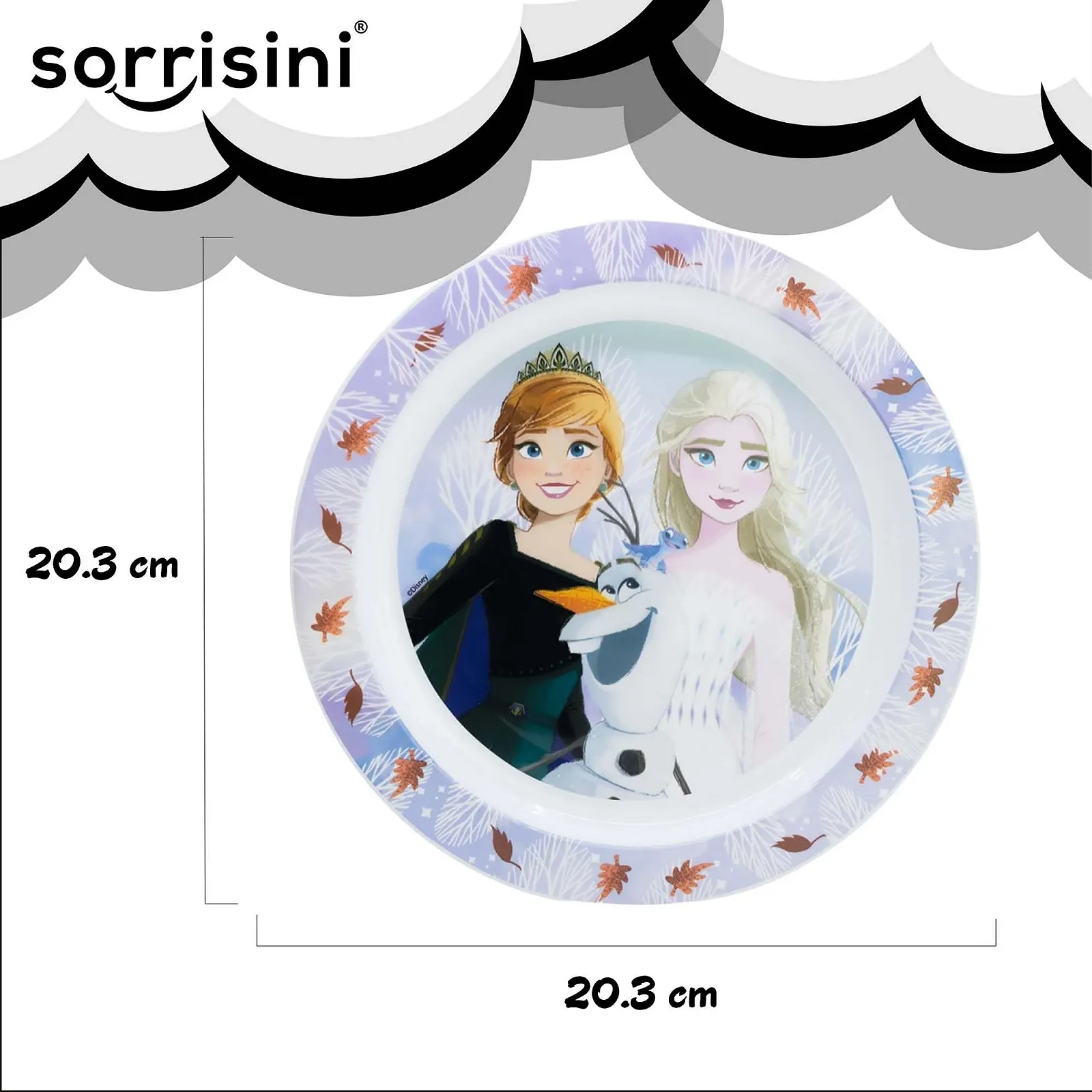 Набор детской многоразовой посуды Sorrisini, Frozen, фото №3 Набор детской многоразовой посуды Sorrisini, Frozen, фото №3