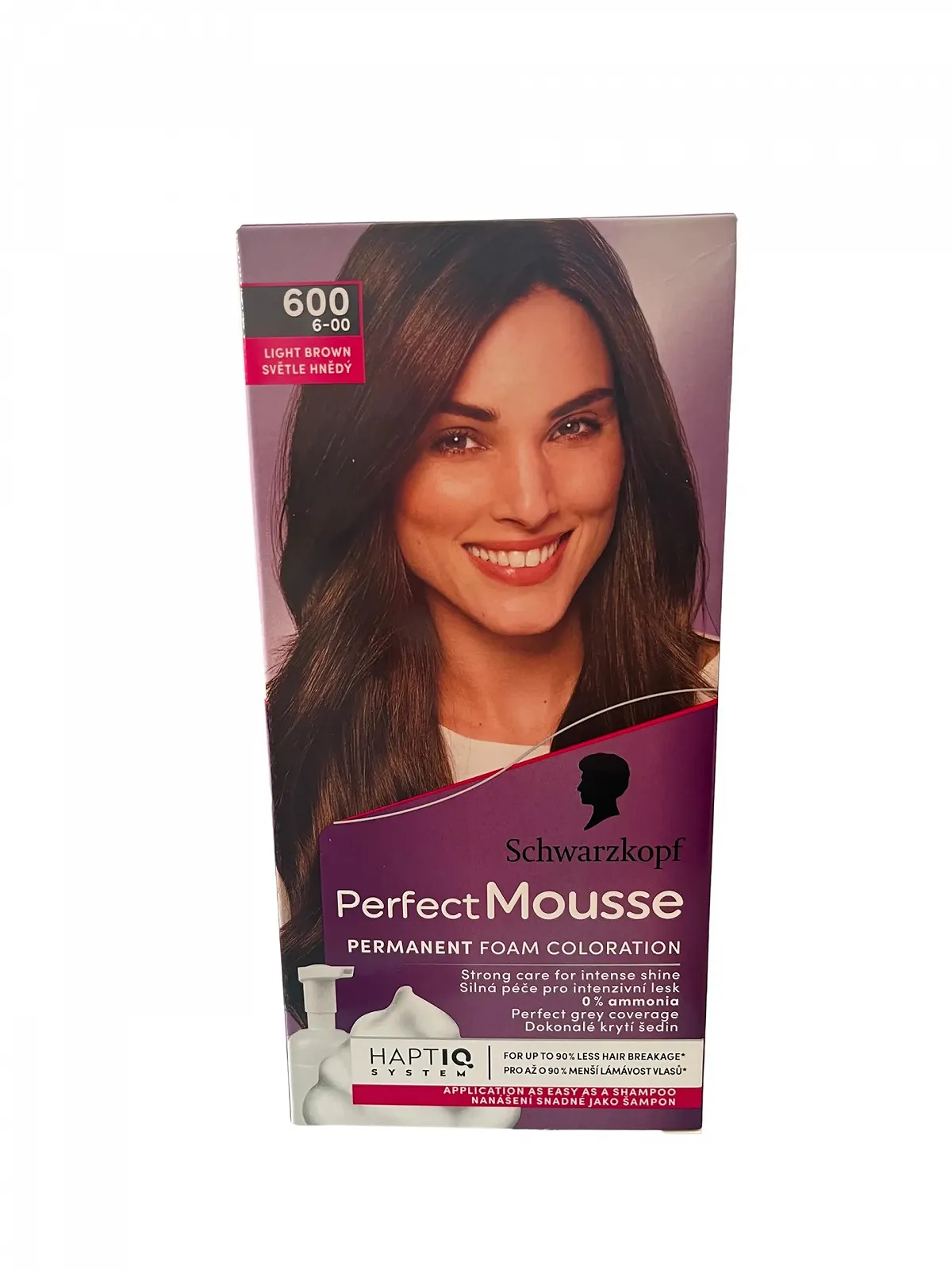 Стійка фарба-мус для волосся Perfect Mousse Світло-коричневий 600, 3 упаковки, фото №1 Стійка фарба-мус для волосся Perfect Mousse Світло-коричневий 600, 3 упаковки, фото №1