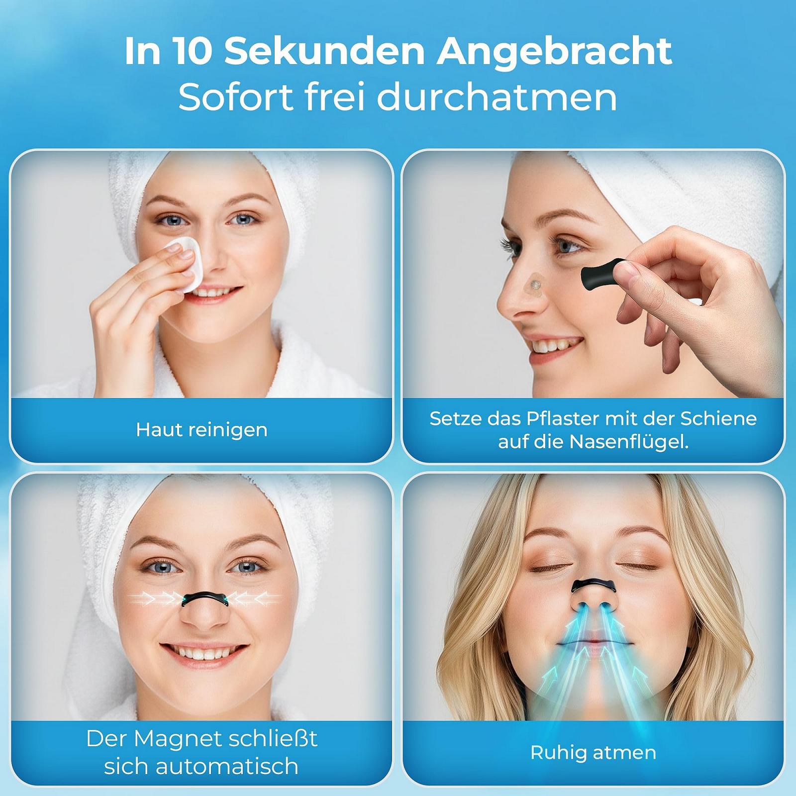 Магнітні носові пластирі Магніти та клейка сила Стопер проти хропіння (Стартовий набір 15 днів), фото №3 Магнітні носові пластирі Магніти та клейка сила Стопер проти хропіння (Стартовий набір 15 днів), фото №3