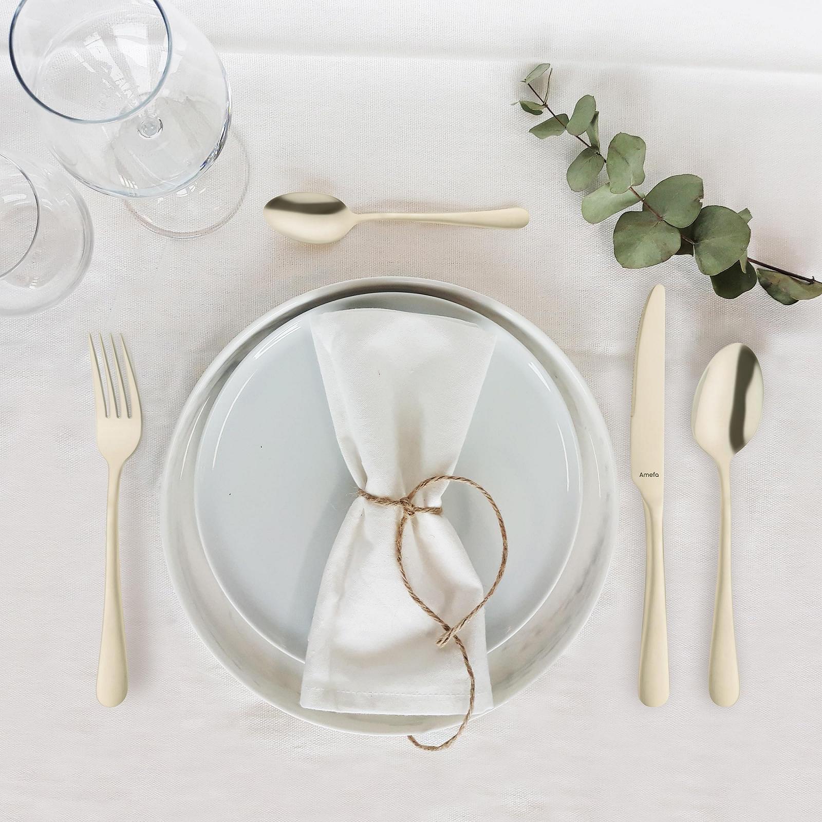 Набор столовых приборов Amefa Austin Champagner, 24 предмета, золотистый, фото №6 Набор столовых приборов Amefa Austin Champagner, 24 предмета, золотистый, фото №6