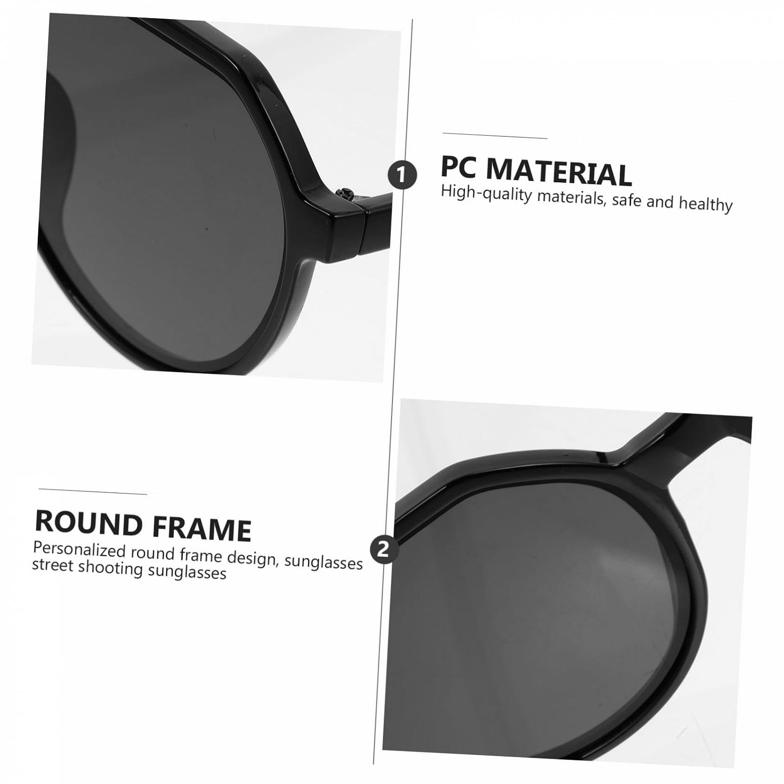 Сонцезахисні окуляри круглі PACKOVE 3 пари, зручні для дорослих, модні, антиблікові, фото №6