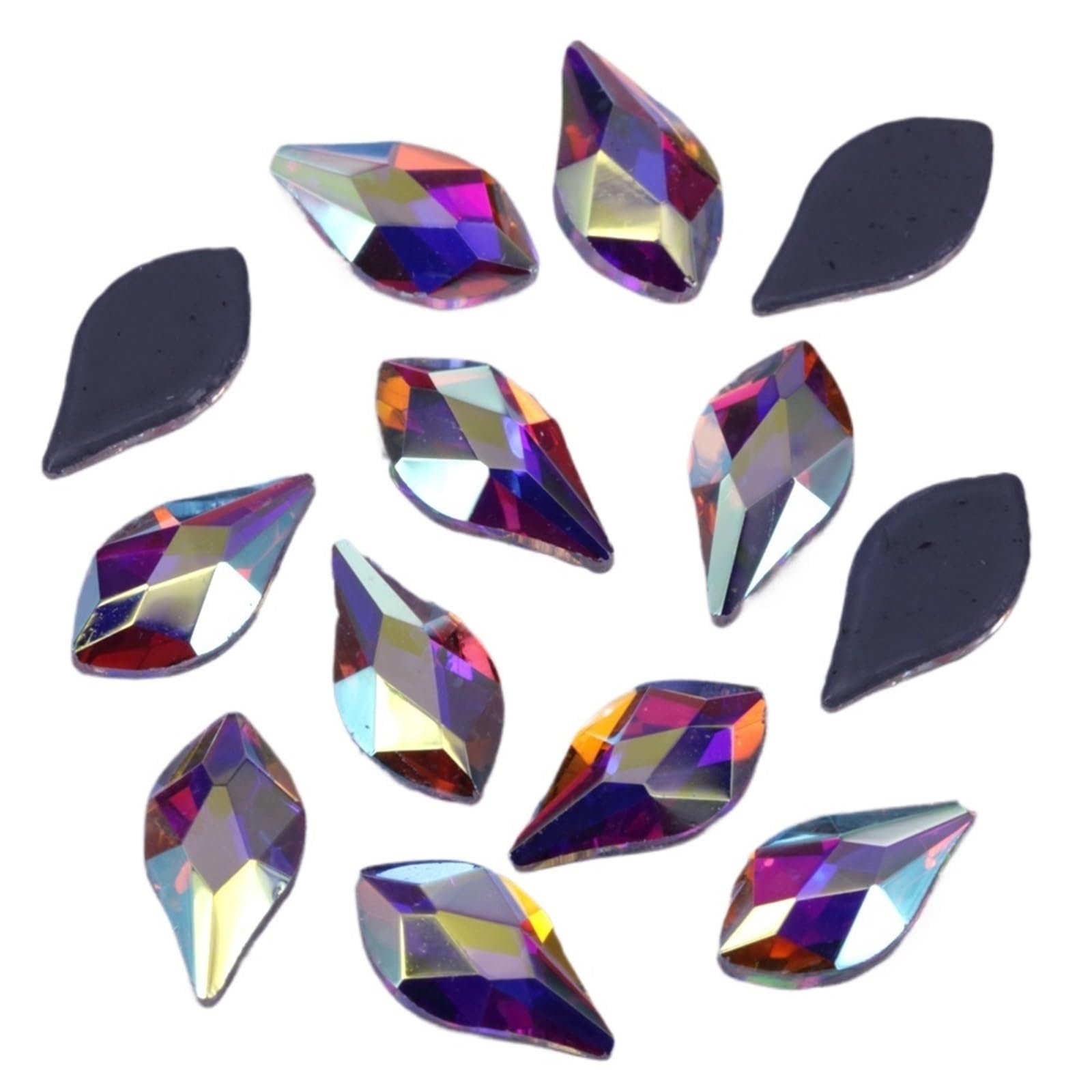 Стрази Плоскі Kristall Strasssteine Hotfix Кристали AB Flamme 4 x 8 мм, 50 шт, фото №1 Стрази Плоскі Kristall Strasssteine Hotfix Кристали AB Flamme 4 x 8 мм, 50 шт, фото №1