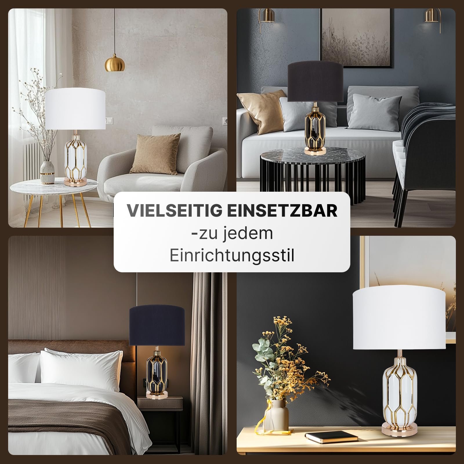 Настільна лампа LED ARTE LAMP REVATI чорний текстильний абажур з кабелем, фото №8