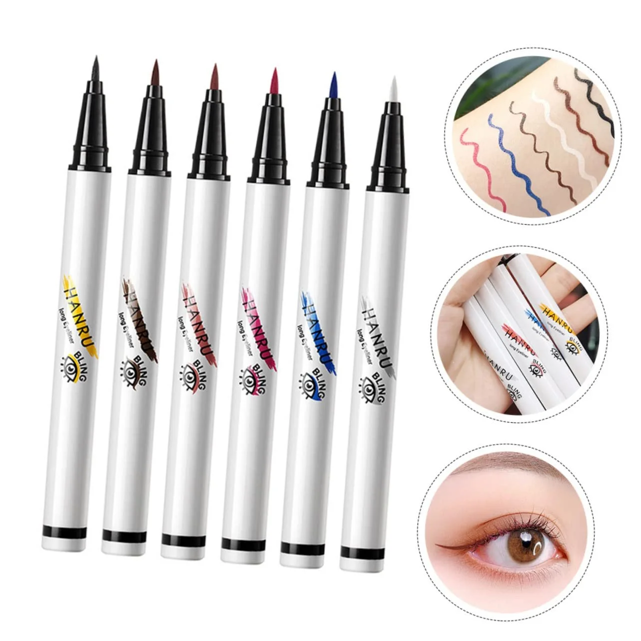 Набор подводок для глаз Beavorty, цветные, фото №2