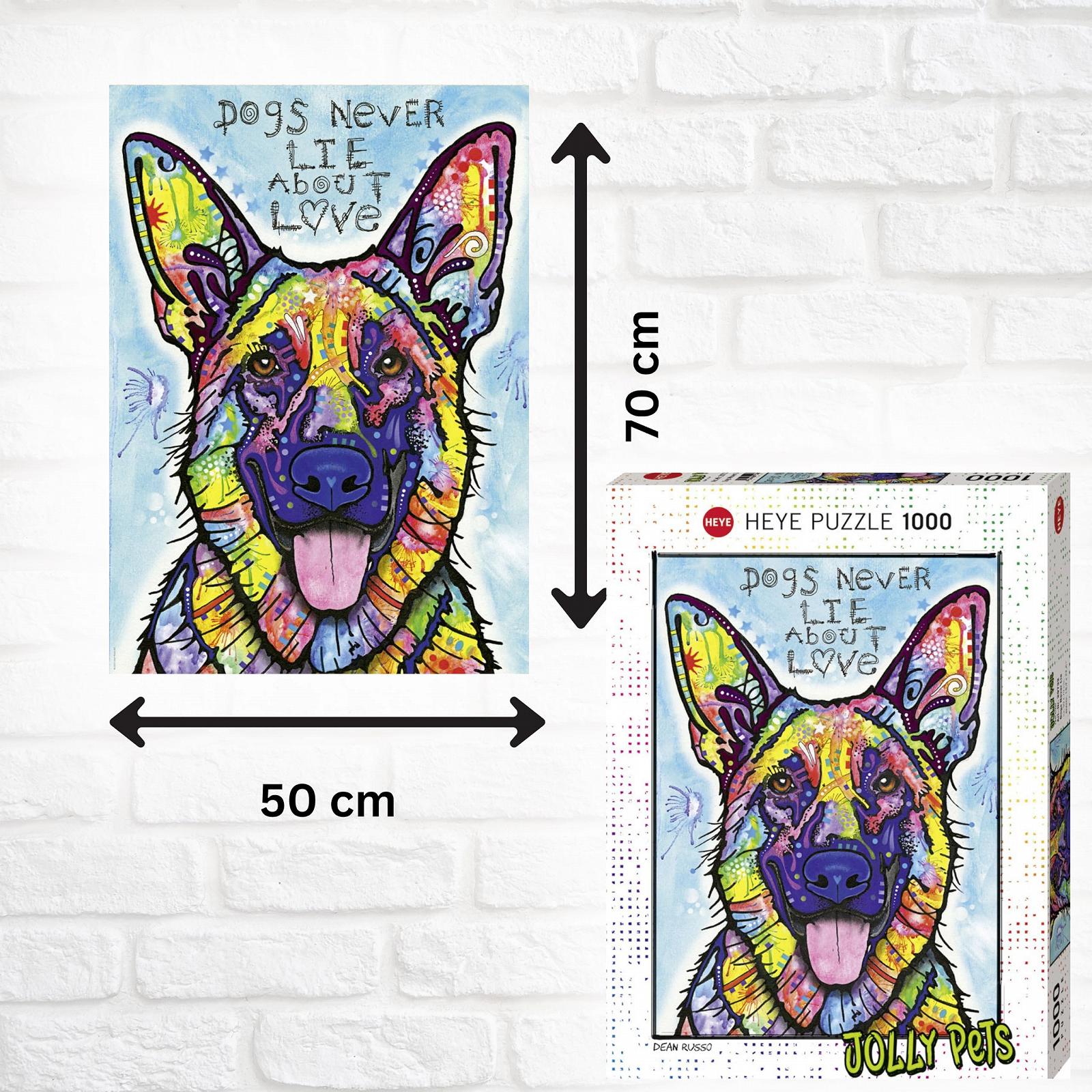 Пазл HEYE 29732 Dogs Never Lie About Love 1000 элементов Разноцветный, фото №3