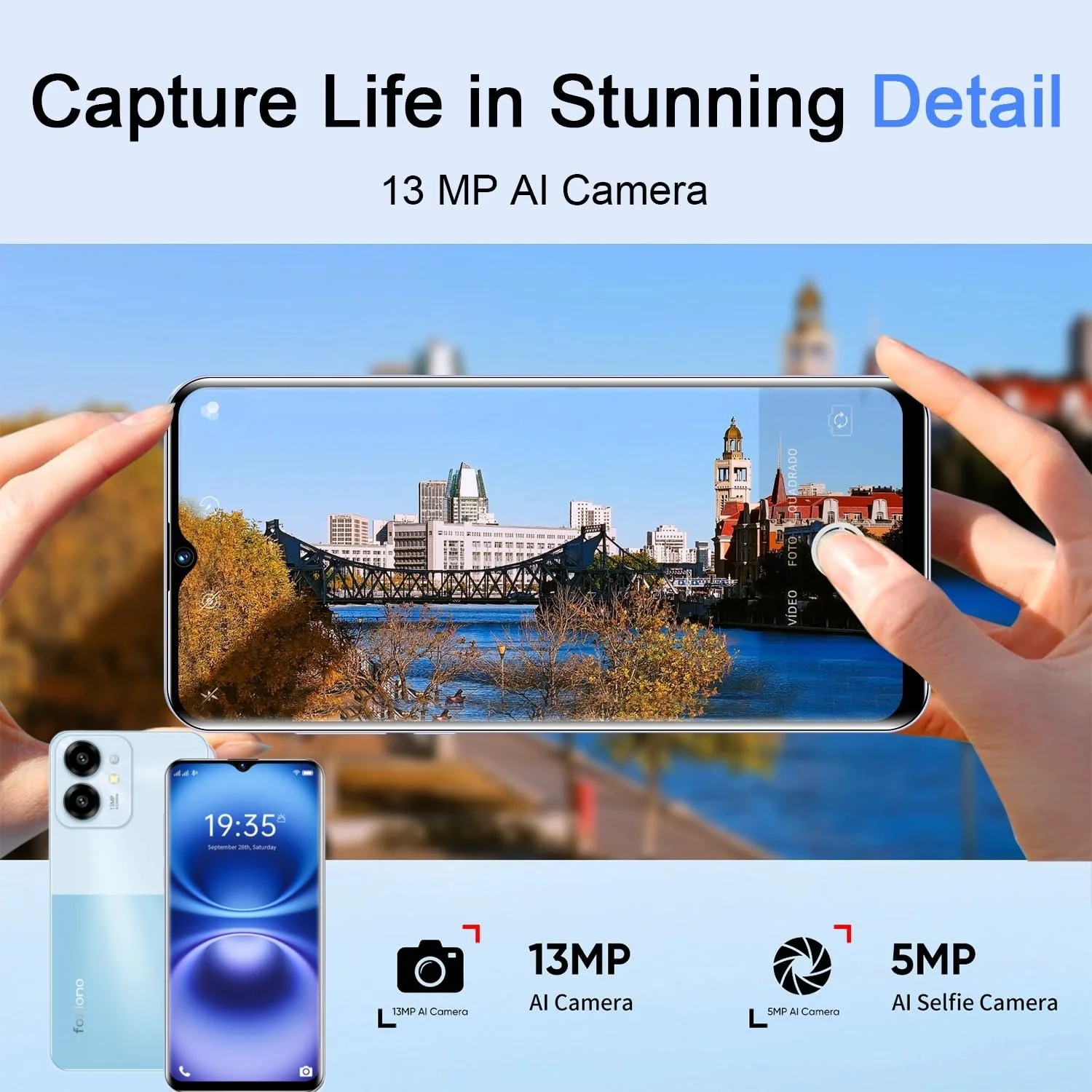 Смартфон 8GB+64GB 6,52" HD+ 13 Мп+5 Мп 4000 мАч 4G Dual SIM, фото №4