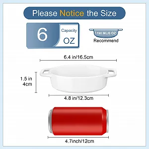 Форма для запікання Lovecasa порцелянова штабельована з ручками порційна synthetic.ua - Фото 1