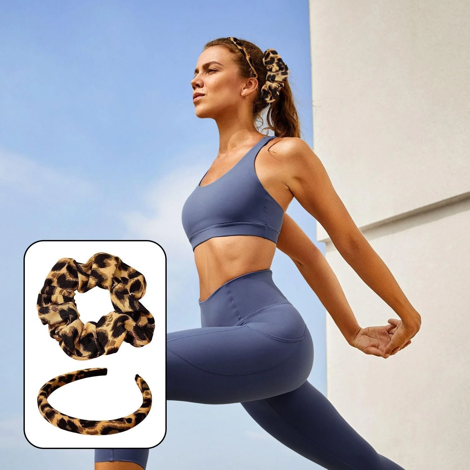 Набор для волос с леопардовым принтом., фото №6 Набор для волос с леопардовым принтом., фото №6