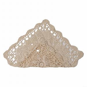 Скатертина Vintage Square Crochet Handmade Cotton Lace Hollow Out 40 х 40 см Бежевий synthetic.ua - Фото 1