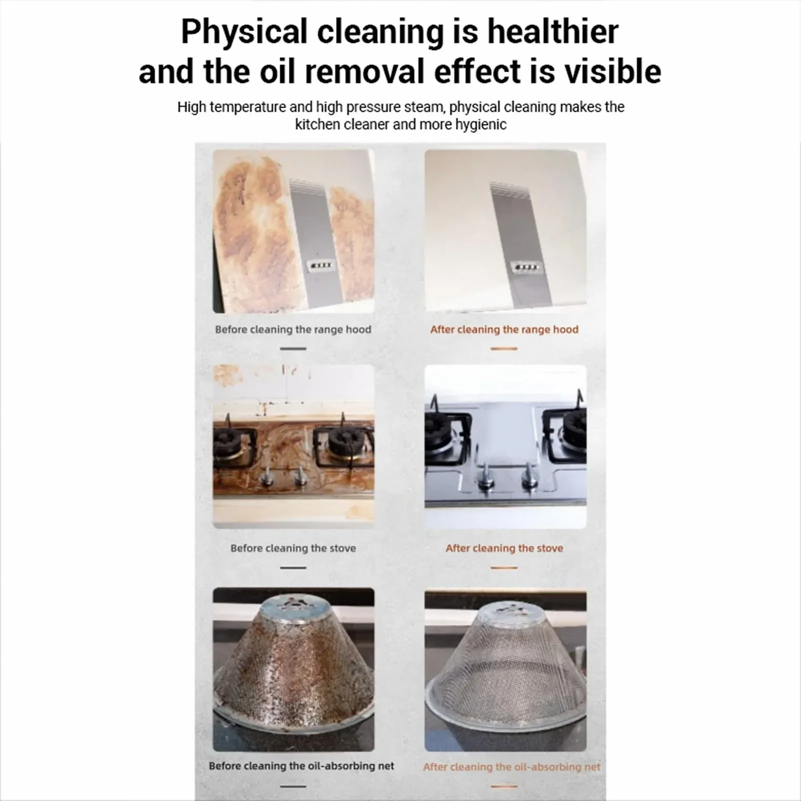 Пароочисник Qcwwy високого тиску портативний ручний 1.68 л 1950 Вт, фото №7