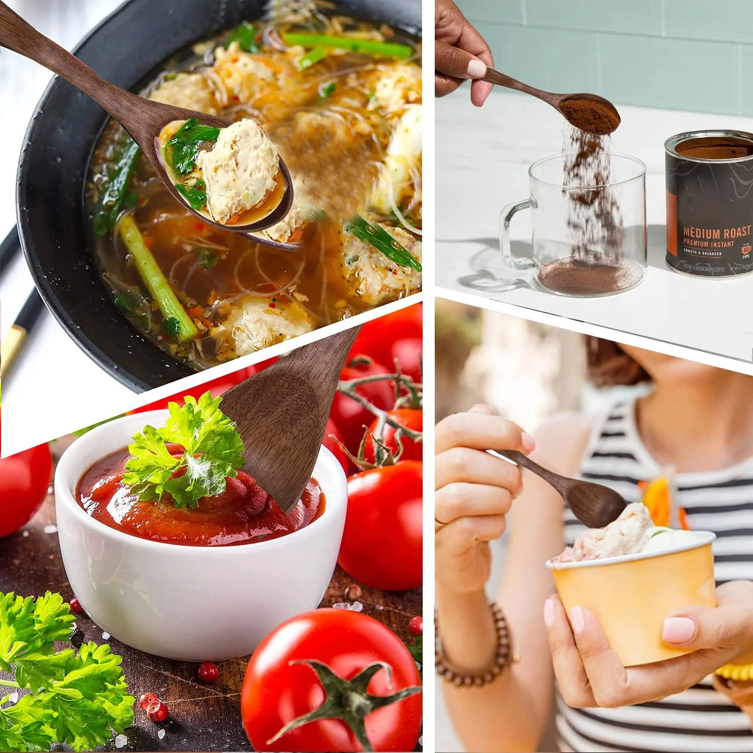 Ложка Дерев'яна, Набір 8 штук, фото №4