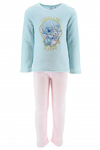 Піжама Disney Stitch для дівчат, велюрова футболка та довгі штани - Фото 1