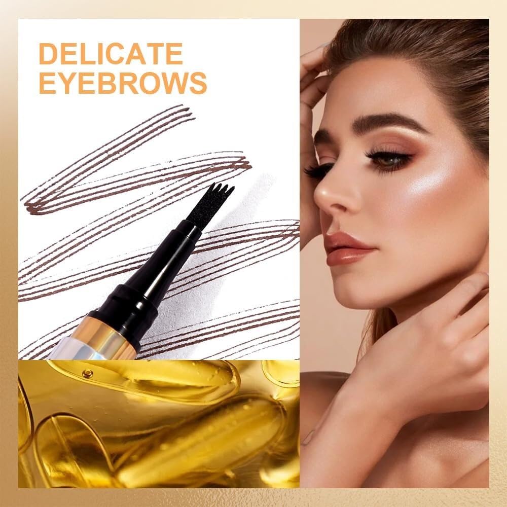 Карандаш для бровей Upgrade Magic 3D Waterproof Microblading с аппликатором с микро вилочным наконечником, фото №5 Карандаш для бровей Upgrade Magic 3D Waterproof Microblading с аппликатором с микро вилочным наконечником, фото №5