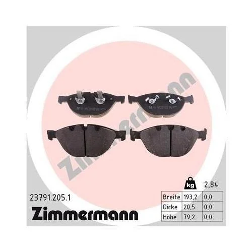 Гальмівний диск ZIMMERMANN COAT Z 150.3481.20 для BMW передній міст, фото №4