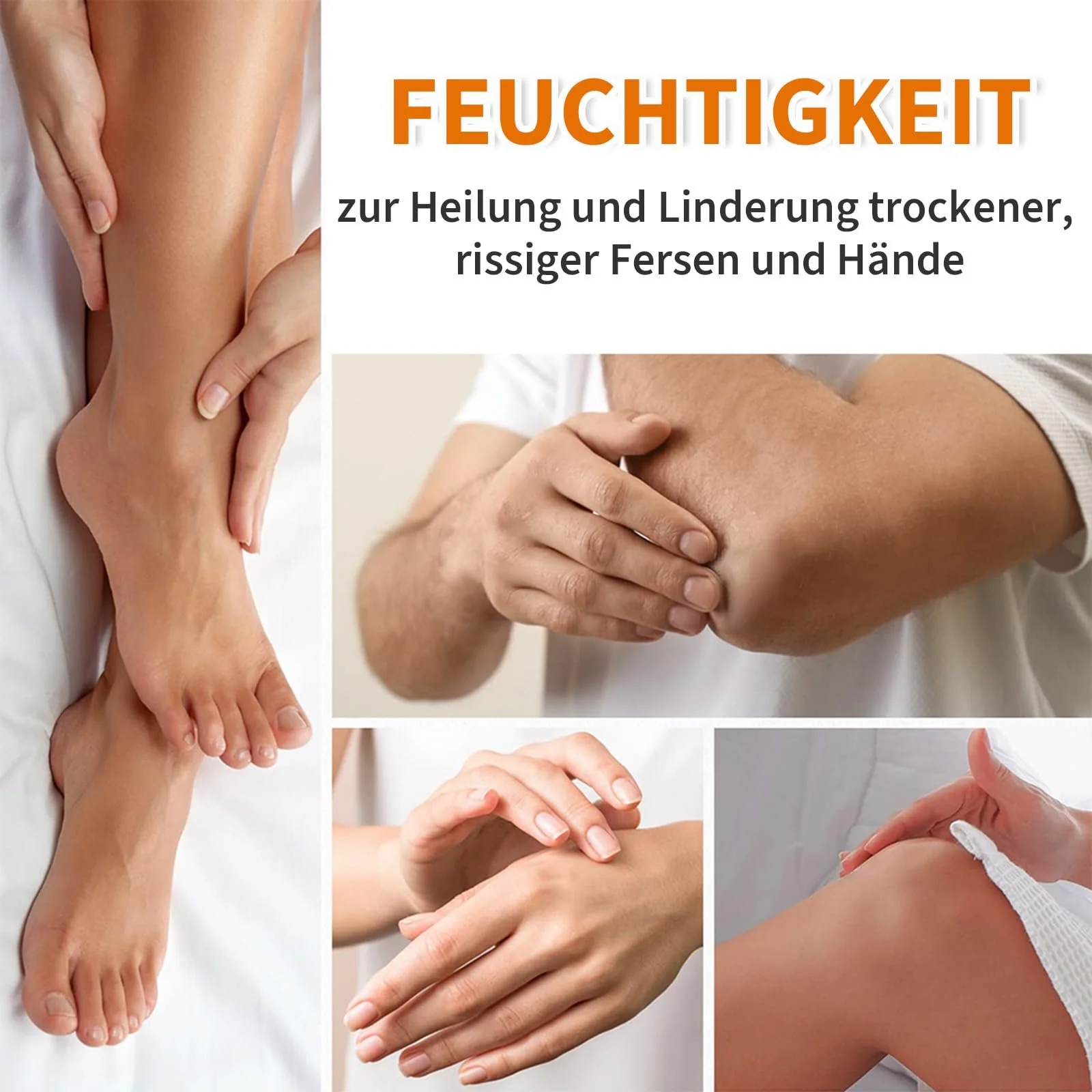 Крем для ног Urea Foot Cream Hydrating and Anti-Cracking увлажняющий против трещин с мочевиной 60% и медом (Упаковка 2 шт), фото №7