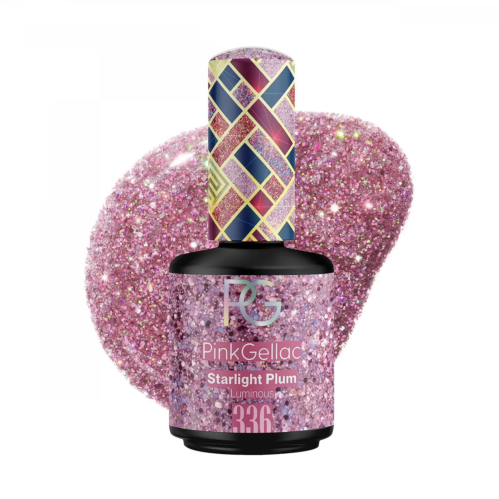 Гель-лак Pink Gellac 336 Muted Plum, 15 мл, Блёстки Фиолетовый, фото №1 Гель-лак Pink Gellac 336 Muted Plum, 15 мл, Блёстки Фиолетовый, фото №1