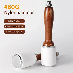 Молоток для тиснения кожи WUTA 460 г нейлоновый с деревянной ручкой synthetic.ua - Фото 1