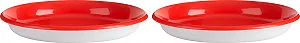 Набор тарелок Trudeau Maison My Set Of 2 Plates 21 см Детский Красный и Белый synthetic.ua - Фото 1