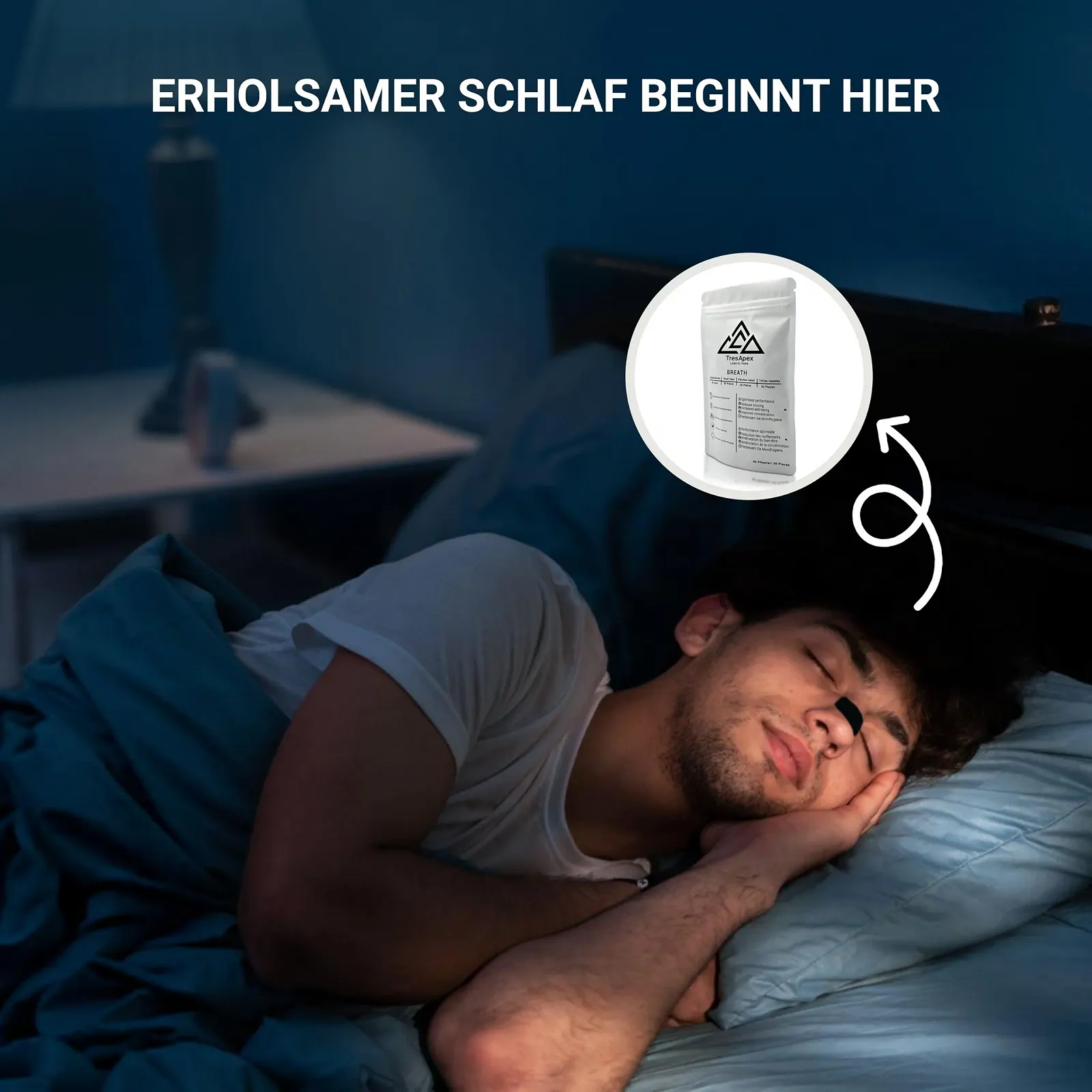 Носові пластирі TresApex BREATH, 30 шт., чорні, для полегшення дихання під час сну та занять спортом, фото №4 Носові пластирі TresApex BREATH, 30 шт., чорні, для полегшення дихання під час сну та занять спортом, фото №4