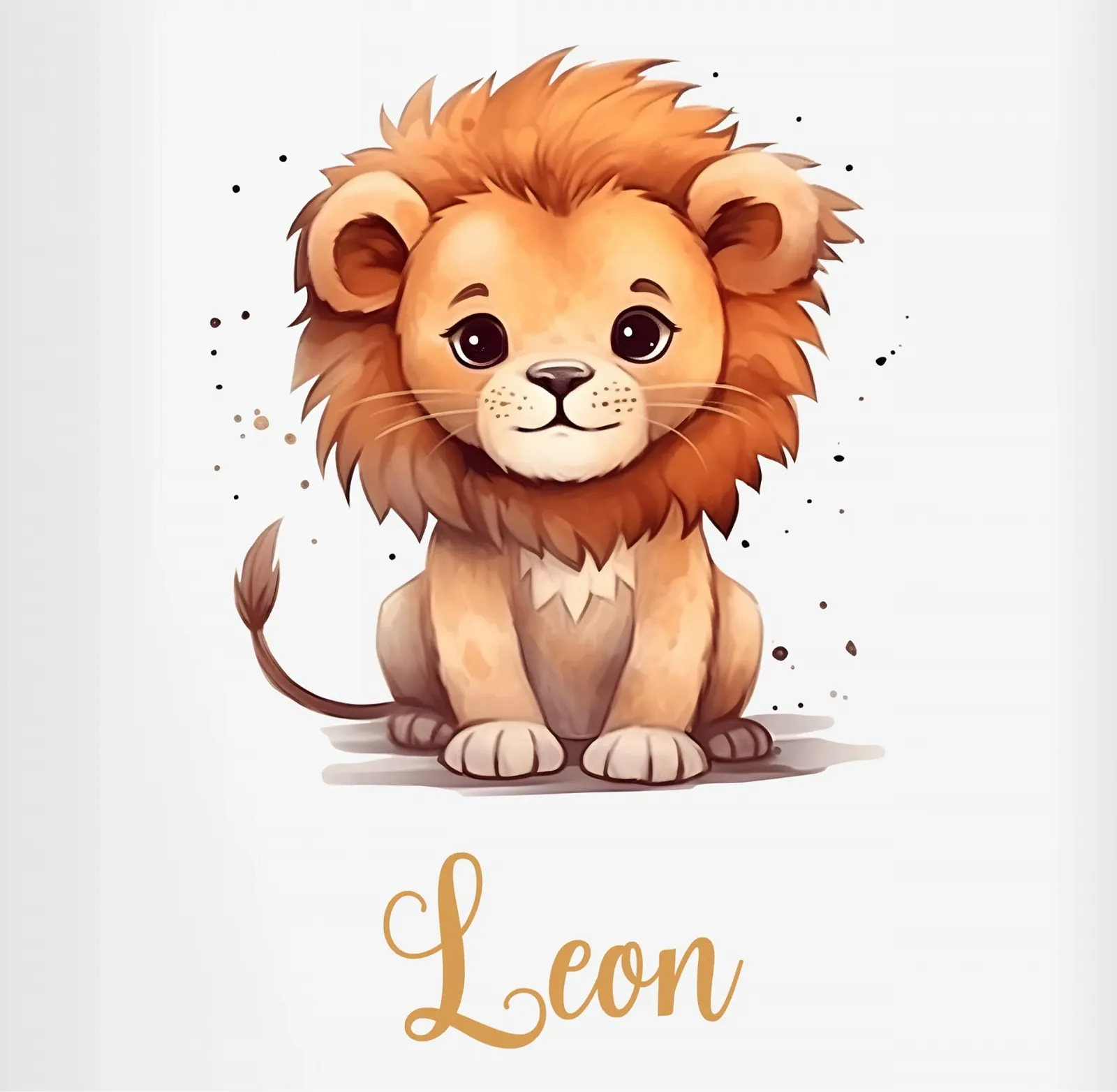 Скарбничка LEU керамічна з левом персоналізована, фото №2